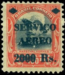 Marechal Hermes da Fonseca Overprinted