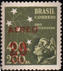 Stamps Pro Youth - surcharged "Aéreos ... Cts