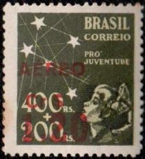 Stamps Pro Youth - surcharged "Aéreos ... Cr $"