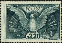 Dove of Peace and Flags of the American Republics