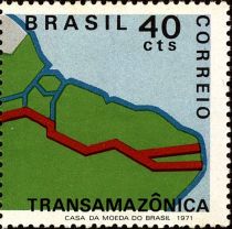 Map of Trans-Amazon Highway