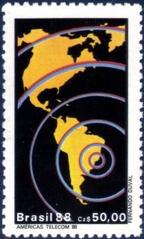 Concentric Radio Waves over the American Continent