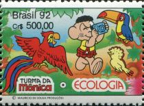 Cascã with an ara and toucan