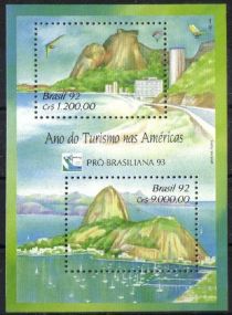 Tourism Year America, International Stamp Exhibition BRAZILI