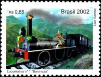 Steam Locomotives in Brazil - Baroneza Locomotive N.1