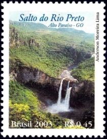 Brazilian Waterfalls - Salto II on the Preto River and Itiqu