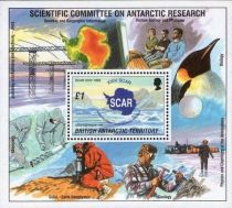 Scientific Committee On Antarctic Research souvenir sheet