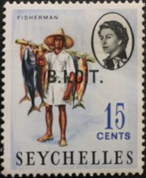 Seychelles Stamp overprinted "B.I.O.T"