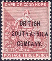 "Hope" Seated with Vine and Ram - overprinted