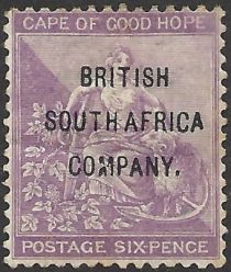 "Hope" Seated with Vine and Ram - overprinted