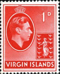 King George VI (1895-1952) and Colony Badge