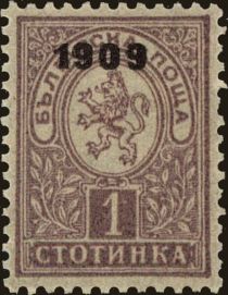 Overprint "1909"