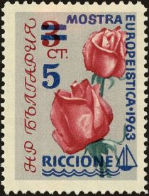 Roses overprinted