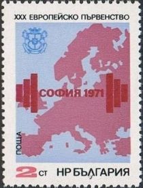 Map of Europe, styls. Dumbbell