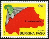 Map of Burkina Faso