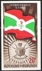 Flag and Emblem from Burundi