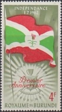 flag and Emblem from Burundi