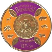 Coin With Animals and Shields - Air Mail