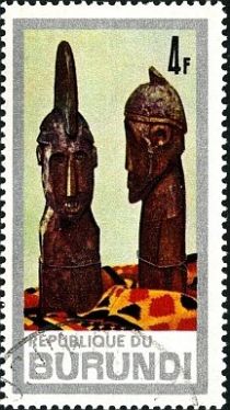 Ancestorfigures of Baule-tribe