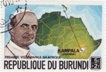 Pope Paul VI (1897-1978) and Map of Africa