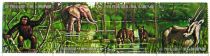 Strip of 4 Stamps with African Animals