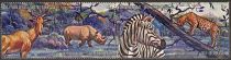 Strip of 4 Stamps with African Animals