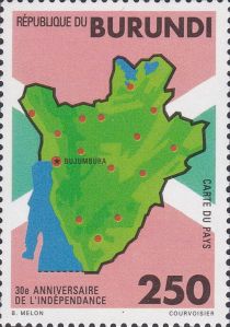 Map of Burundi