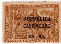 Vasco da Gama - on Timor stamp