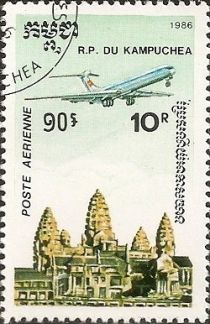 Iljuschin Il-62M over Temples of Angkor