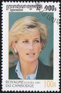 Princess Diana in Blue Jacket