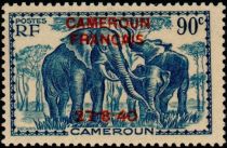 African Elephant (Loxodonta africana) overprint