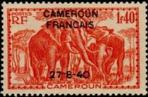 African Elephant (Loxodonta africana) overprint