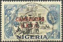 Cocoa Beans Harvest with U.K. overprint