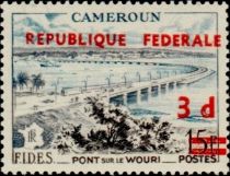 Railway Bridge over the Wouri with British surcharge