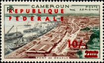 Douala Harbour with British surcharge