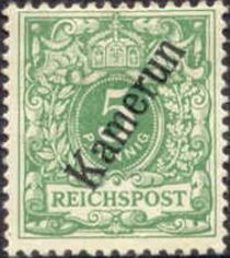 Crown/eagle with overprint