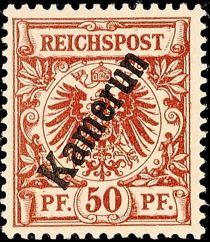 Crown/eagle with overprint