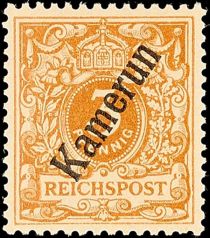 Crown/eagle with overprint