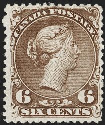 Queen Victoria (1819-1901) - dark brown watermarked