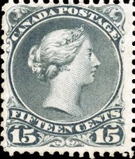 Queen Victoria (1819-1901) - grnsh grey, perf 11½ x 12 no wm