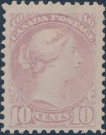 Queen Victoria - pale milky rose lilac, perf 11½ x 12