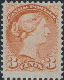 Queen Victoria (1819-1901) - Dull Red Perf 11½ x 12