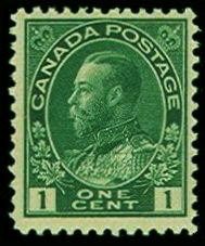 King George V Admiral (yellow green)