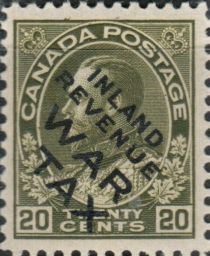 King George V Overprinted INLAND REVENUE WAR TAX