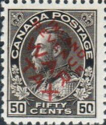 King George V Overprinted INLAND REVENUE WAR TAX