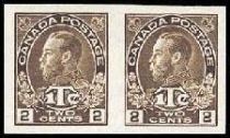 King George V with 1T¢ inscription