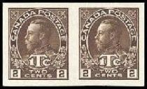 King George V with 1T¢ inscription