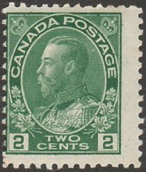 King George V - yellow green (1922)