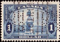 Champlain Monument, Quebec Perforated OHMS (5-Hole H)