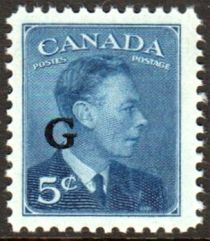 King George VI, "Postes-Postage"